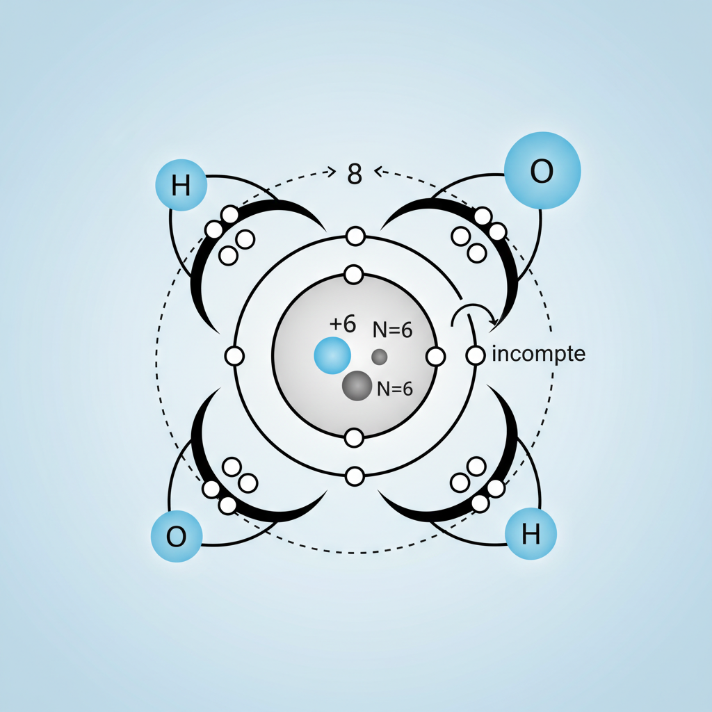 Carbon's atomic structure